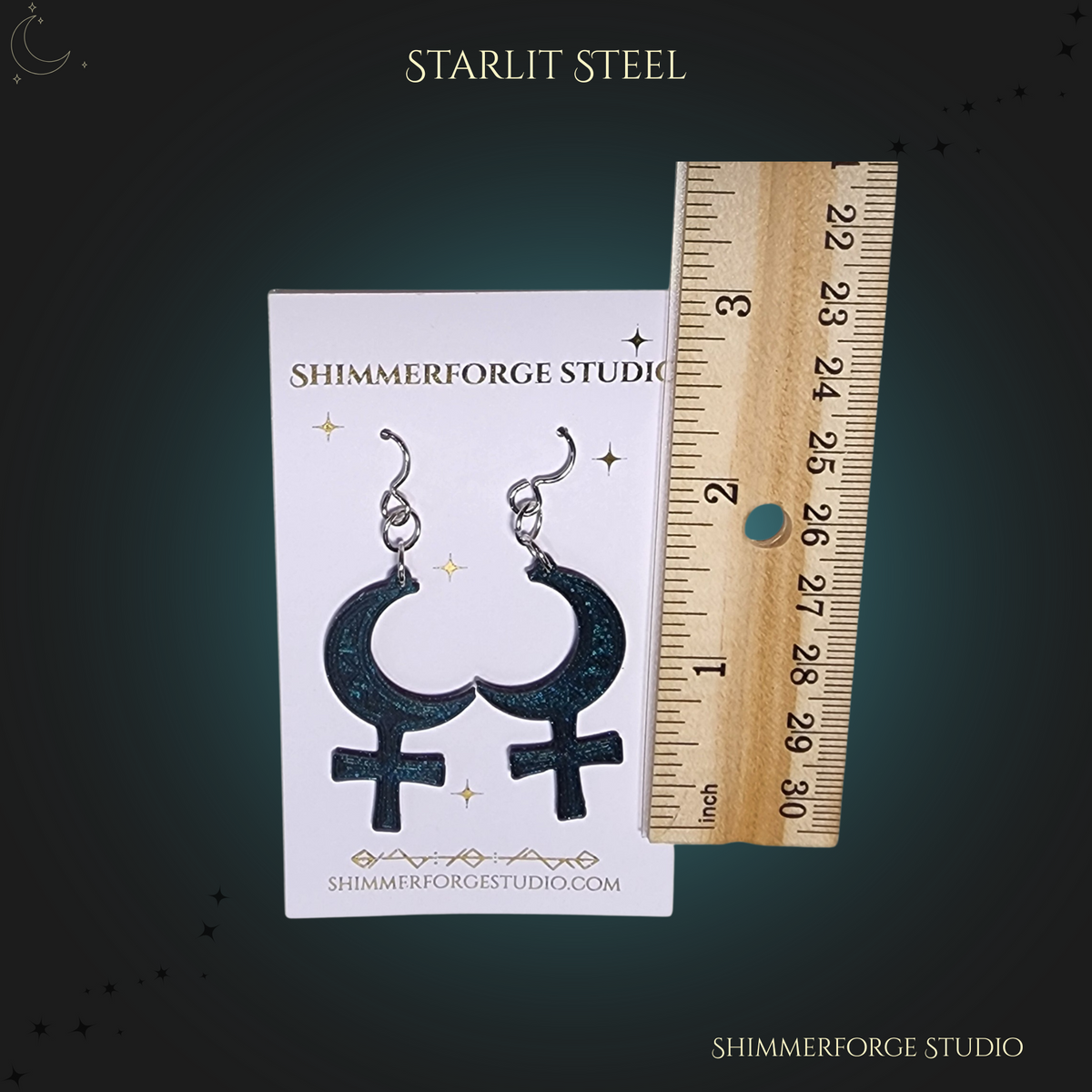 Lilith Earrings Holographic Shimmer Iridescent Lightweight Dangle Earrings Handmade Modern Statement Jewelry Sparkle Finish
