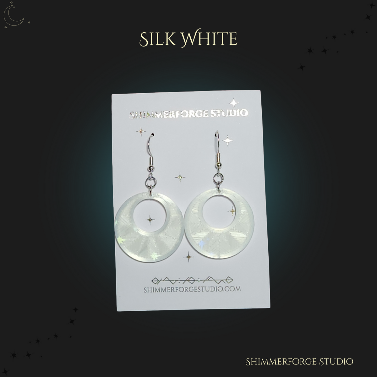 Holographic Shimmer Earrings Iridescent Lightweight Dangle Earrings